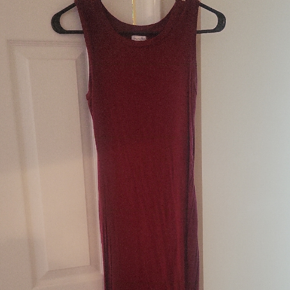 love, Fire Burgundy Mini Dress